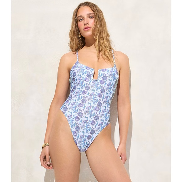 J. Crew Other - NWT J. Crew Mira One-piece Bathing Swimsuit Classic Sculpt Blue Multi